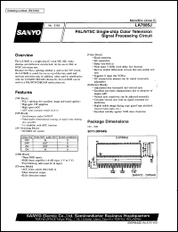 LA7685J datasheet: Signal processing circuit for PAL/NTSC-system color TV LA7685J