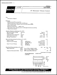LC7533 datasheet: 3V electronic volume control LC7533
