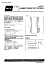 LC73711N datasheet: Switchable DTMF/pulse dialer with memory LC73711N