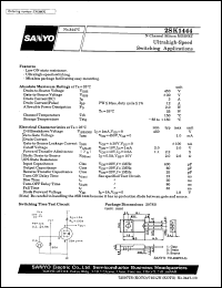 2SK1444 datasheet: N-channel silicon MOSFET, ultrahigh-speed switching application 2SK1444