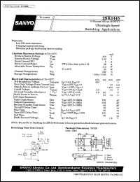 2SK1445 datasheet: N-channel silicon MOSFET, ultrahigh-speed switching application 2SK1445