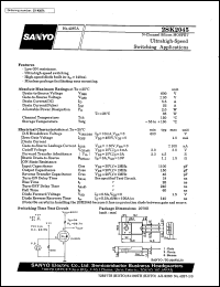 2SK2045 datasheet: N-channel silicon MOSFET, ultrahigh-speed switching application 2SK2045