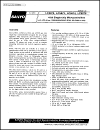 LC5872 datasheet: 4-bit single-chip microcontroller with LCD driver (12KB ROM) LC5872