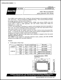 LC5812 datasheet: 4-bit microcomputer with internal LCD driver LC5812