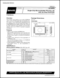 LC72E32 datasheet: Single chip microcontroller plus PLL LSI with on-chip UVEPROM LC72E32