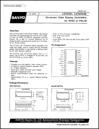LC74721 datasheet: On-screen video display controller for NTSC or PAL-M LC74721