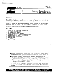 LC7475 datasheet: On-screen display controller for PAL-format video LC7475