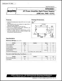 STK4030II datasheet: AF power (35W) amplifier STK4030II