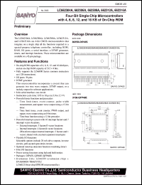 LC662304A datasheet: 4-bit single-chip microcontroller with 4 KB of on-chip ROM LC662304A