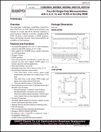 LC662316A datasheet: 4-bit single-chip microcontroller with 16 KB of on-chip ROM LC662316A