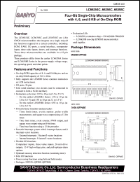 LC66356C datasheet: 4-bit single-chip microcontroller with 6 KB of on-chip ROM LC66356C