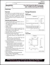 LC66P2316 datasheet: 4-bit single-chip microcontroller with 16 KB of on-chip OTP ROM LC66P2316