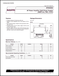 STK4050II datasheet: AF power amplifier (200W) STK4050II