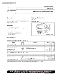 LB1694N datasheet: 3-phase brushless motor driver LB1694N