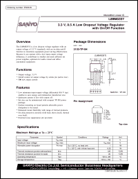 L88MS33T datasheet: 3,3V/0,5A low dropout voltage regulator with on/off function L88MS33T