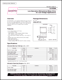 LB1635M datasheet: Low-saturation bidirectional motor drive for low-voltage application LB1635M