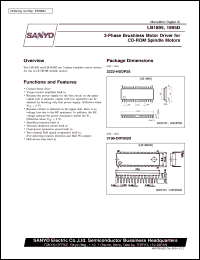 LB1895 datasheet: 3-phase drushless motor drive for CD-ROM spindle motor LB1895