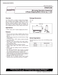 STK672 datasheet: Microstep operation-supported 4-phase stepping motor driver STK672