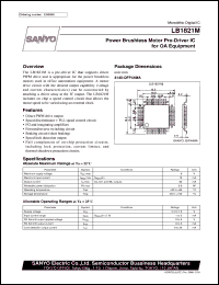 LB1821M datasheet: Power brushless motor pre-driver IC for OA equipment LB1821M