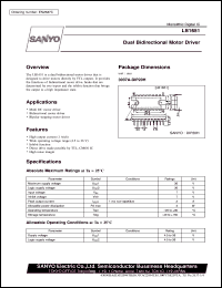 LB1651 datasheet: Dual bidirectional motor driver LB1651