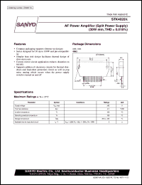 STK4028X datasheet: AF power amplifier (30W) STK4028X