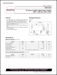 STK4122II datasheet: AF power amplifier (15W + 15W) STK4122II