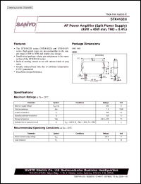STK4182II datasheet: AF power amplifier (45W + 45W) STK4182II