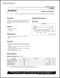 LA2000 datasheet: Audio level sensor LA2000