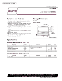 LB1412M datasheet: Level meter driver for 12 LED LB1412M