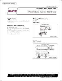 LB1661 datasheet: 2-phase unipolar brushless motor driver LB1661