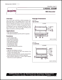 LA2232M datasheet: RDS decoder LA2232M