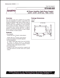 STK400-050 datasheet: AF power amplifier (30W + 30W +30W) STK400-050