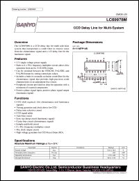 LC89978M datasheet: CCD delay line for multi-system LC89978M
