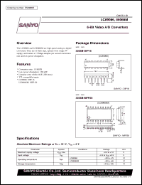 LC89066M datasheet: 6-bit video A/D converter LC89066M