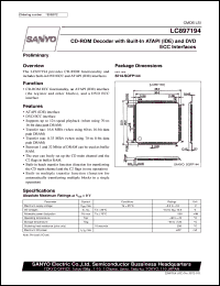 LC897194 datasheet: CD-ROM decoder with built-in ATAPI (IDE) and DVD ECC interface LC897194