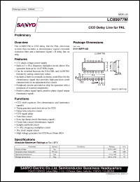 LC89977M datasheet: CCD delay line for PAL LC89977M