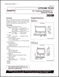 LC72133M datasheet: PLL frequency synthesizer for electronic tuning LC72133M