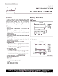 LC74785 datasheet: On-screen display controller LSI LC74785