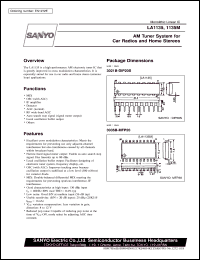 LA1135 datasheet: AM tuner for car radio and home stereo LA1135