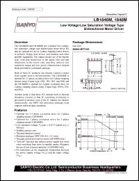 LB1846M datasheet: Low-voltage/low-saturation voltage type bidirectional motor driver LB1846M