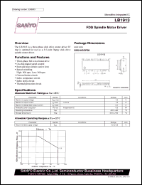 LB1913 datasheet: FDD spindle motor driver LB1913