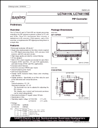 LC74411N datasheet: PIP controller LC74411N