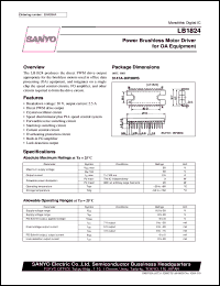 LB1824 datasheet: Power brushless motor driver for OA equipment LB1824