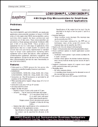 LC651202F datasheet: 4-bit single-chip microcontroller for small-scale control application LC651202F