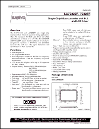 LC72323R datasheet: Single-chip microcontroller with PLL and LCD driver LC72323R
