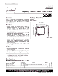 LC75395E datasheet: Electronic volume control system LC75395E