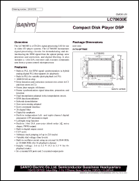 LC78630E datasheet: CD player DSP LC78630E