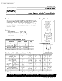 DL-3149-054 datasheet: Index guided ALGalnP laser diode DL-3149-054