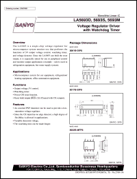 LA5693M datasheet: Voltage regulator driver with watchdog timer LA5693M