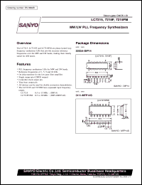 LC7215 datasheet: MW/LW PLL frequency synthesizer LC7215